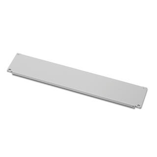 Lande 19&quot; Blank Panel Solid 4U Steel | w/Screws | Grey